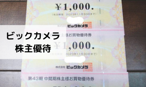 家電以外に日用品やお酒も買えるビックカメラ（3048）株主優待